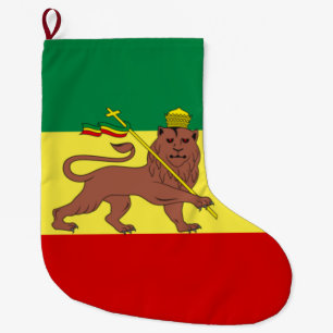 Grande Chaussette De Noël Drapeau rastafarien (Rastafarianisme) (Rasta)