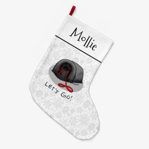 Grande Chaussette De Noël Drôle Allons-y ! pour une promenade Chien Pékinois