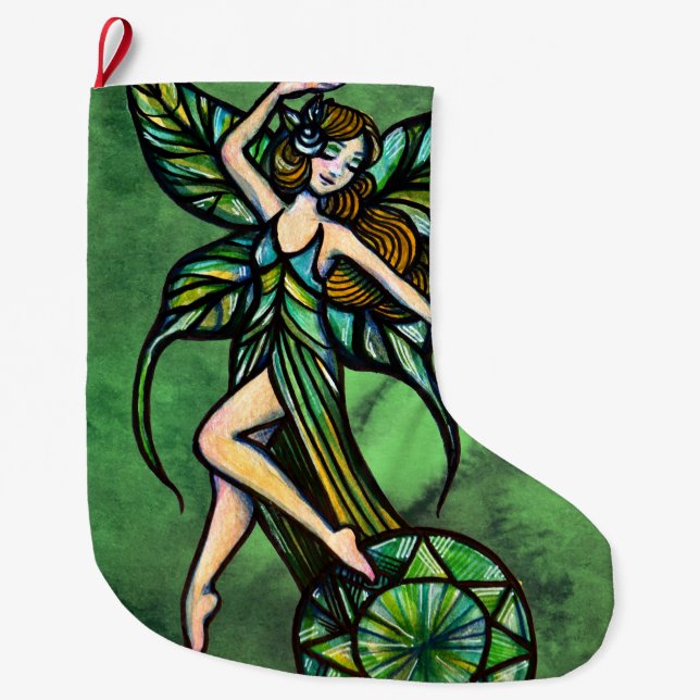 Grande Chaussette De Noël Emerald Fairy (Devant)