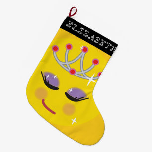 Grande Chaussette De Noël Émoticon princier