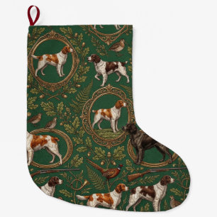 Grande Chaussette De Noël Épagneul breton