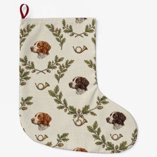 Grande Chaussette De Noël Épagneul breton