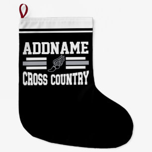 Grande Chaussette De Noël Équipe d'exécution de l'AJOUT personnalisée pour l