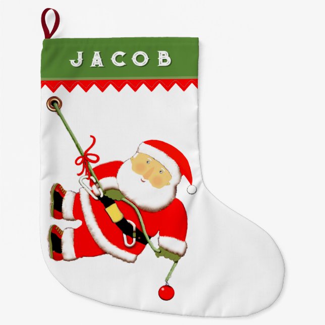 Grande Chaussette De Noël Escalade Créative de Roche (Devant)