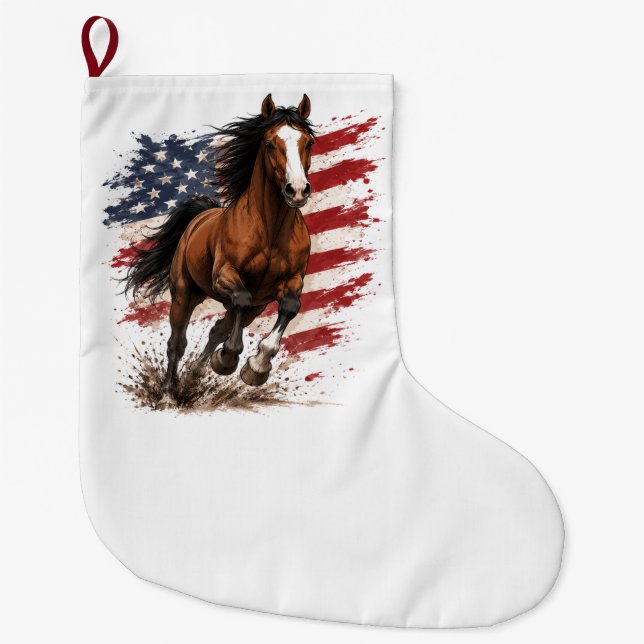 Grande Chaussette De Noël États-Unis 250e Liberté (Devant)
