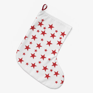 Grande Chaussette De Noël Étoiles pour cadeau