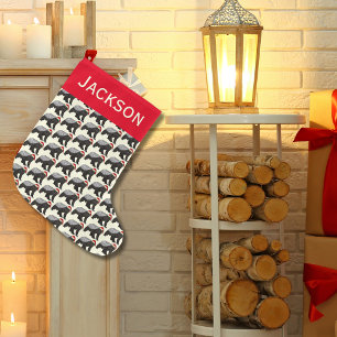 Grande Chaussette De Noël Fête Blaireau Miel Méchant Santa Animal Ajouter No
