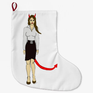 Grande Chaussette De Noël fille diable