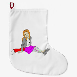 Grande Chaussette De Noël fille foy