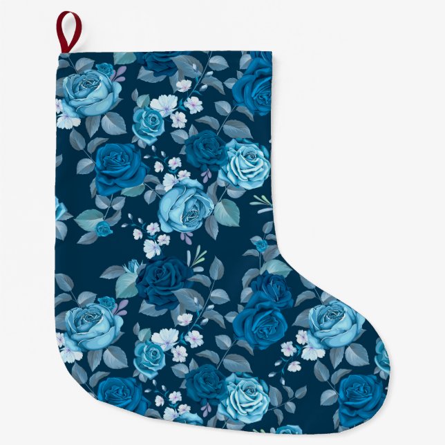 Grande Chaussette De Noël Floral (Devant)