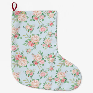 Grande Chaussette De Noël Floral