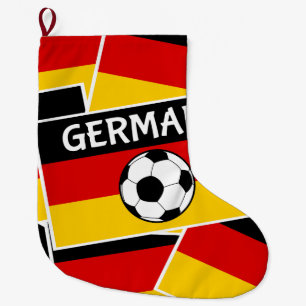 Grande Chaussette De Noël Football drapeau allemand