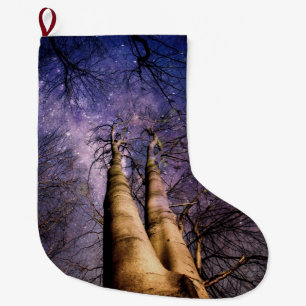 Grande Chaussette De Noël Forêt enchantée