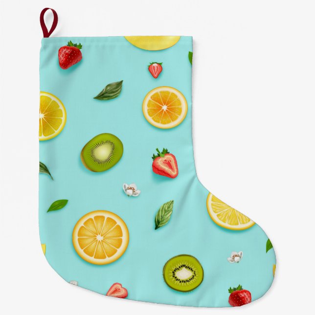 Grande Chaussette De Noël Fruits mixtes (Devant)