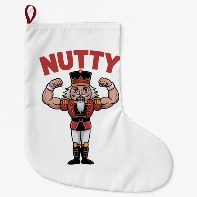 Grande Chaussette De Noël Funny Christmas Nutcracker Nuty Natural Fitness (Devant)