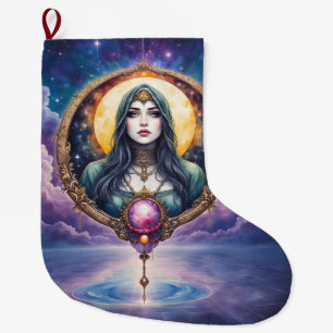 Grande Chaussette De Noël Gardienne de rêves liée à la lune – Gardienne de l