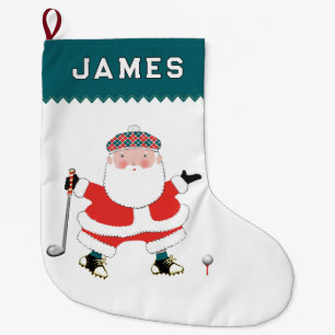 Grande Chaussette De Noël Grand bas de Noël pour vacances de golf