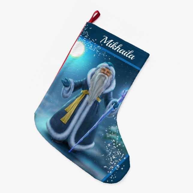 Grande Chaussette De Noël Grand Beau Père Noël Noël Stocker (Devant (Accrochage))