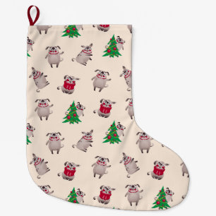 Grande Chaussette De Noël Gros Noël amusant