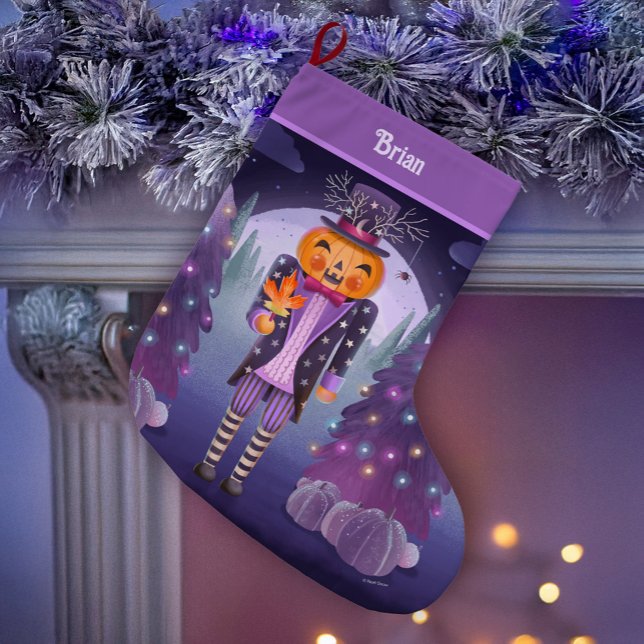 Grande Chaussette De Noël Halloween Citrouille Nutcracker (Créateur téléchargé)