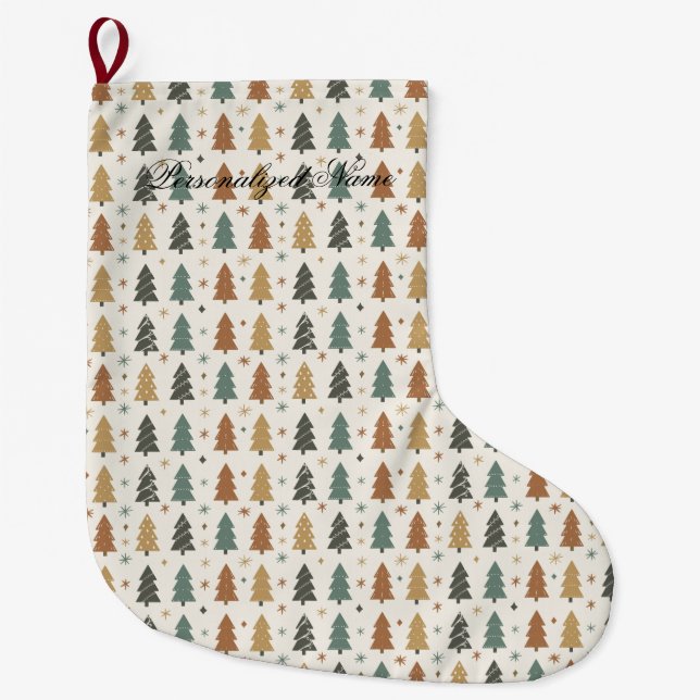 Grande Chaussette De Noël Harmonie festive (Devant)
