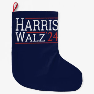 Grande Chaussette De Noël Harris Walz Election 2024 I