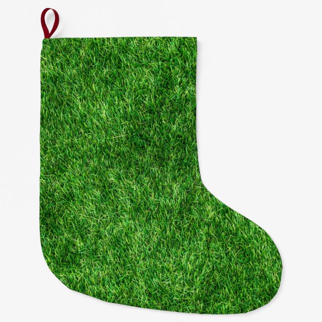 Grande Chaussette De Noël Herbe verte (Devant)