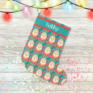 Grande Chaussette De Noël Hérissons doux et Gommeux