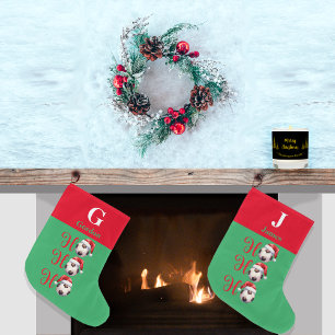 Grande Chaussette De Noël Ho Ho Christmas Football