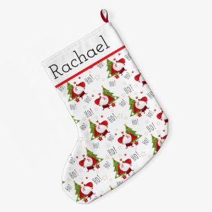 Grande Chaussette De Noël Ho Ho Ho Père Noël Grande réserve de Noël