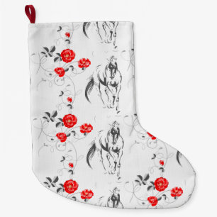Grande Chaussette De Noël Horse baroque Stocking