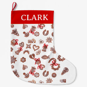 Grande Chaussette De Noël Illustrations de Noël élégantes et modernes