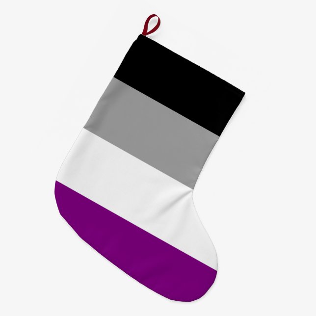 Grande Chaussette De Noël Indicateur de fierté sexuelle (Devant (Accrochage))