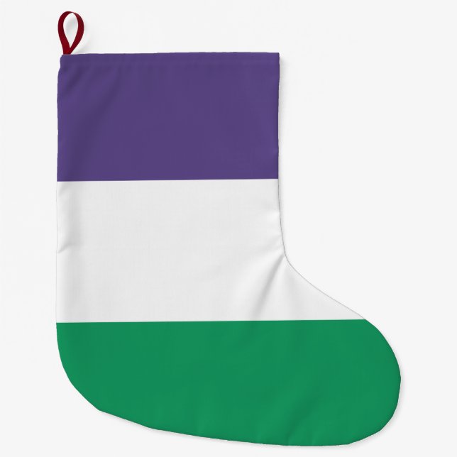 Grande Chaussette De Noël Indicateur Suffragette (Devant)