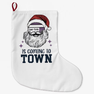 Grande Chaussette De Noël Infirmière de Noël RN Père Noël Xmas