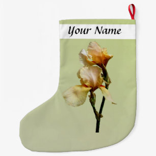 Grande Chaussette De Noël Irises colorées