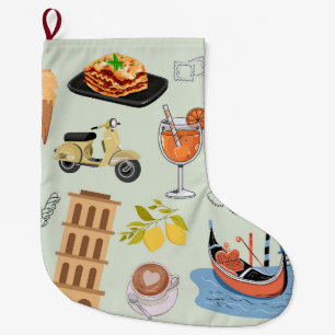 Grande Chaussette De Noël Italie Vacances parfaites