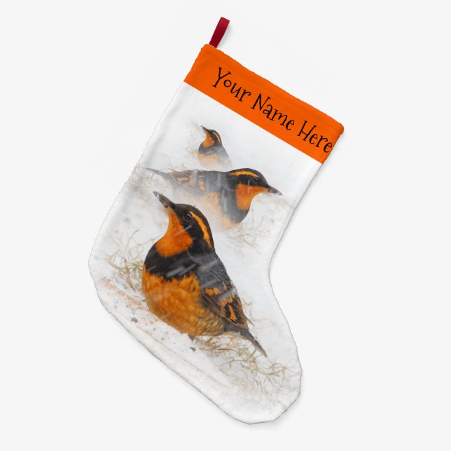 Grande Chaussette De Noël Jets variés dans la neige (Devant (Accrochage))