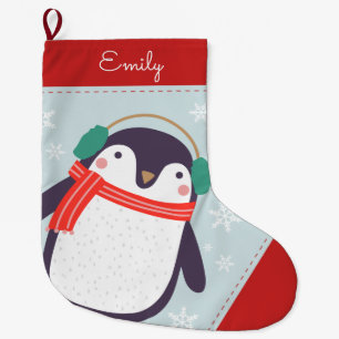 Grande Chaussette De Noël Jolly Penguin