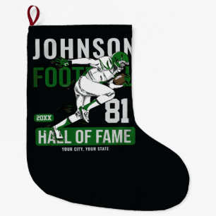 Grande Chaussette De Noël JOUEUR DE Football Personnalisé Équipe NUMBER Spor