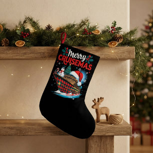 Grande Chaussette De Noël Joyeux Cruisemas Drôle de Noël en Famille
