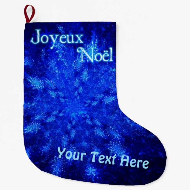 Grande Chaussette De Noël Joyeux Noё l - Snowburst (Devant)