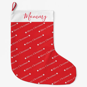 Grande Chaussette De Noël Joyeux Noël