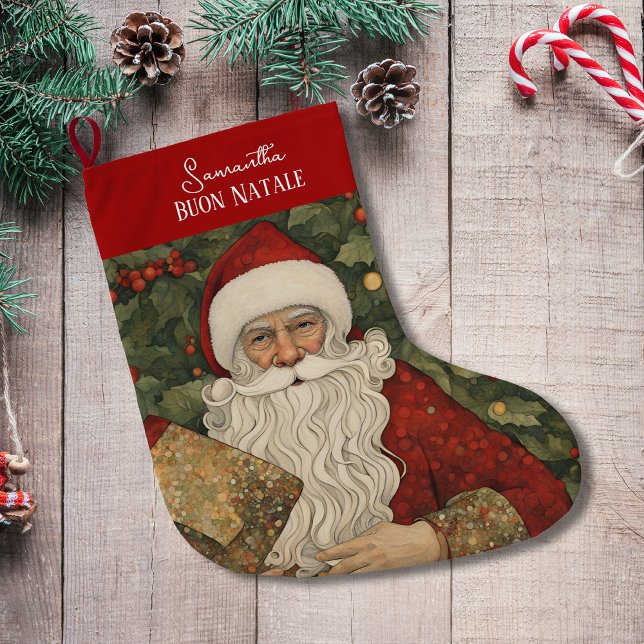 Grande Chaussette De Noël Joyeux Noël Christmas  (Créateur téléchargé)