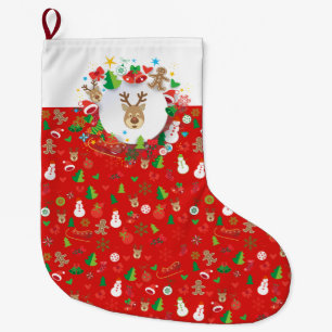 Grande Chaussette De Noël Joyeux Noël et Bonne Année ! XMAS