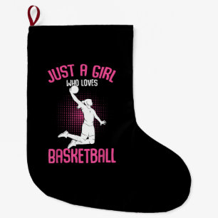 Grande Chaussette De Noël Juste une fille qui aime les filles enfants de bas
