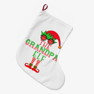 Grande Chaussette De Noël La famille des elfes grand-papes correspond au pyj