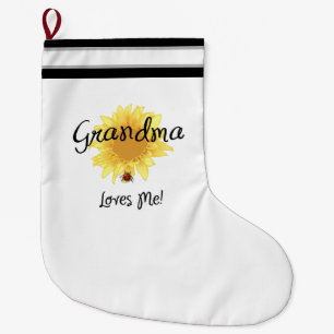Grande Chaussette De Noël La grand-maman m'aime