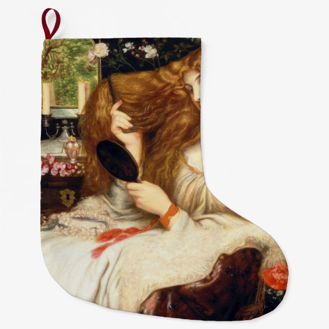 Grande Chaussette De Noël Lady Lilith (Beauté étonnante avec cheveux rouges  (Devant)