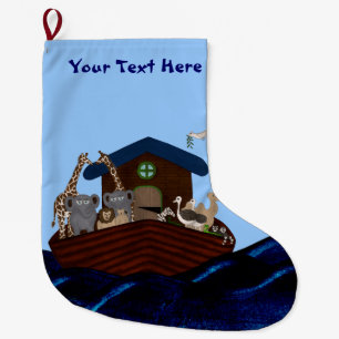 Grande Chaussette De Noël L'arche de Noé